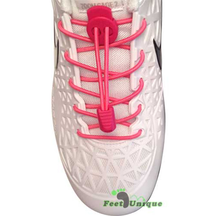 Cordones elásticos rosa fucsia