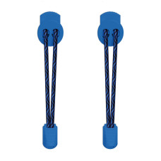 Cordones elásticos negros y azules