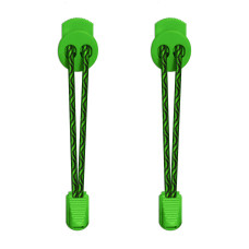 Cordones elásticos negros y verdes