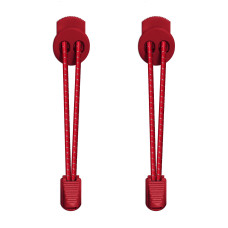 Cordones elásticos reflectantes rojos
