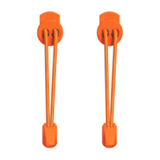 Cordones elásticos naranja neón