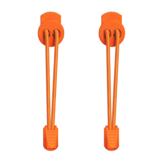 Cordones elásticos naranja neón