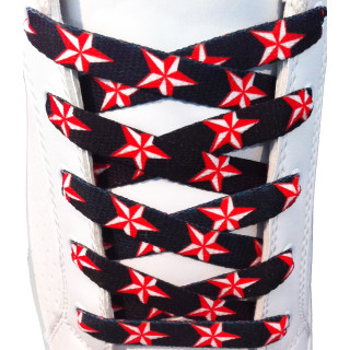 Cordones de estrellas rojas