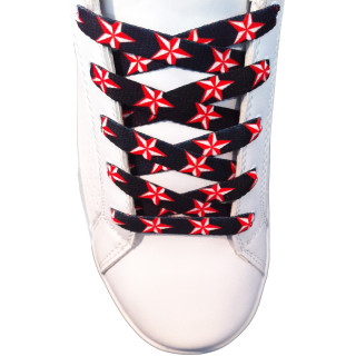 Cordones de estrellas rojas