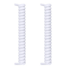 Cordones blancos en espiral