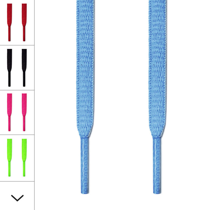 Cordones ovalados azul claro