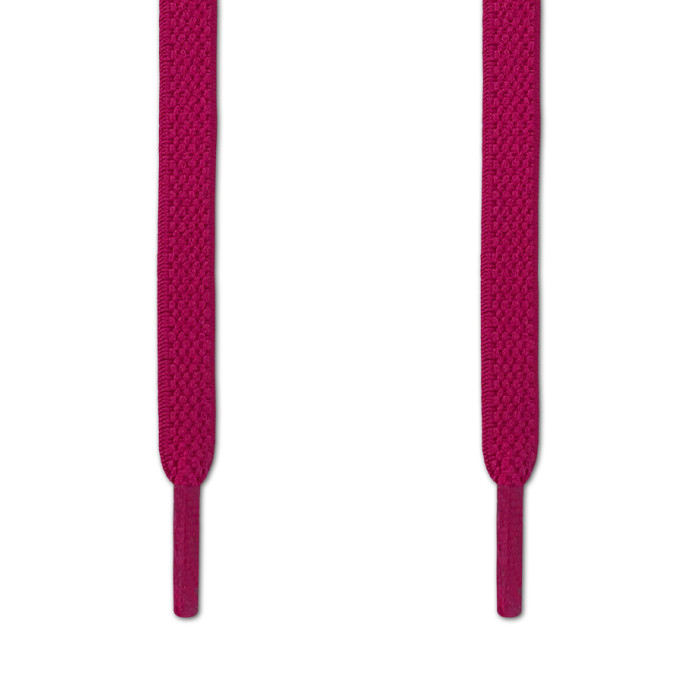 Cordones planos elásticos rosa fucsia (sin atar)
