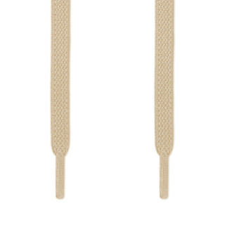 Cordones planos elásticos marrón claro (sin atar)