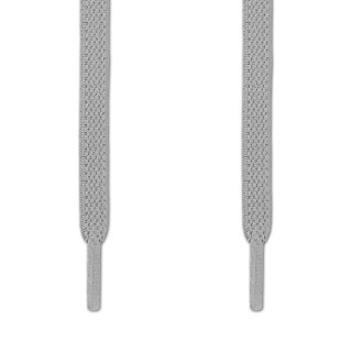 Cordones planos elásticos gris claro (sin atar)