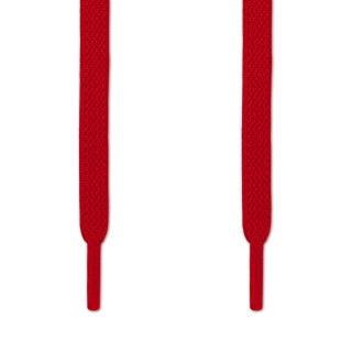 Cordones planos elásticos rojos (sin atar)