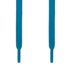 Cordones planos elásticos azul turquesa (sin atar)
