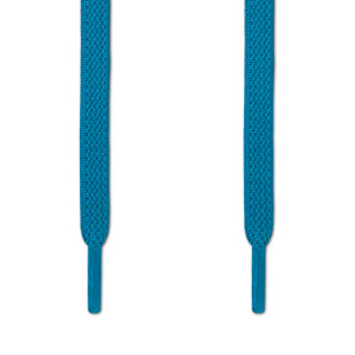 Cordones planos elásticos azul turquesa (sin atar)