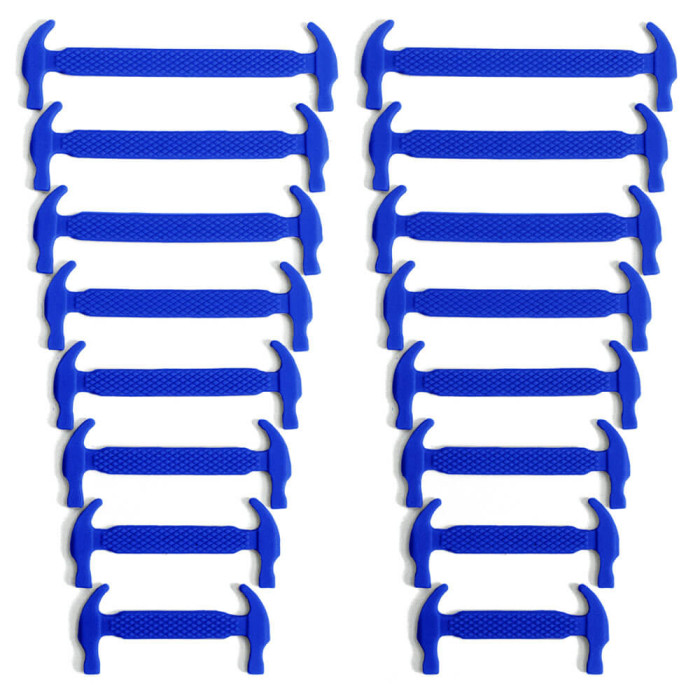 Cordones elásticos de silicona azules