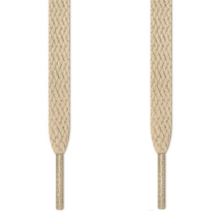 Cordones planos marrón claro