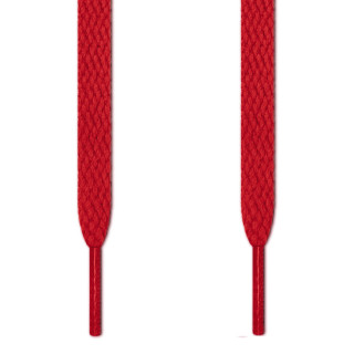 Cordones planos rojos