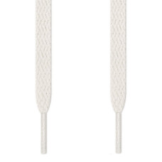 Cordones planos blancos