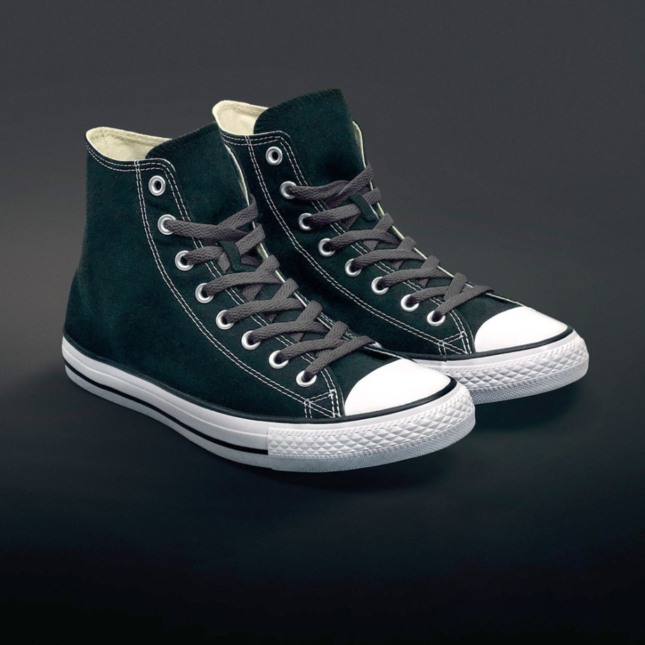 converse cordones negros