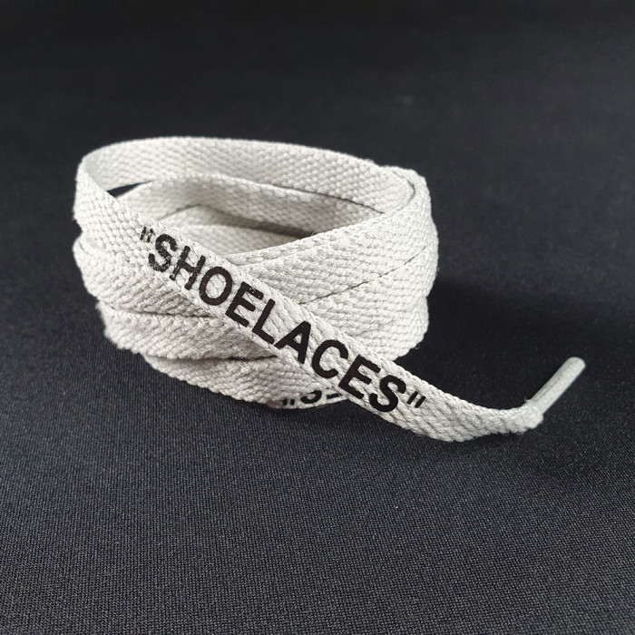 Cordones OFF-WHITE gris claro