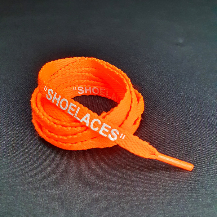 Cordones OFF-WHITE naranja neón