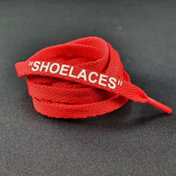 Cordones OFF-WHITE rojos