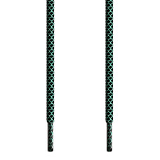 Cordones trenzados en verde y negro