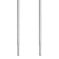 Cordones trenzados en gris claro y blanco